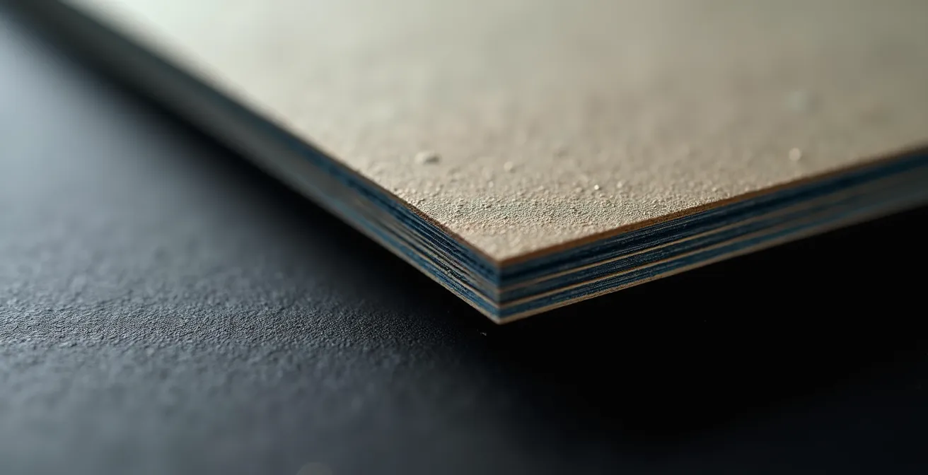 Texture et matière d'une carte avec finitions combinées